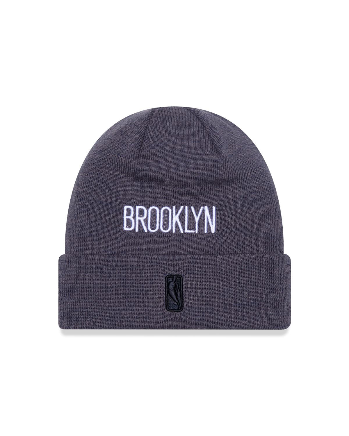 New Era Mens Knitted Multi Patch Cuff Beanie ~ Brooklyn Nets grey