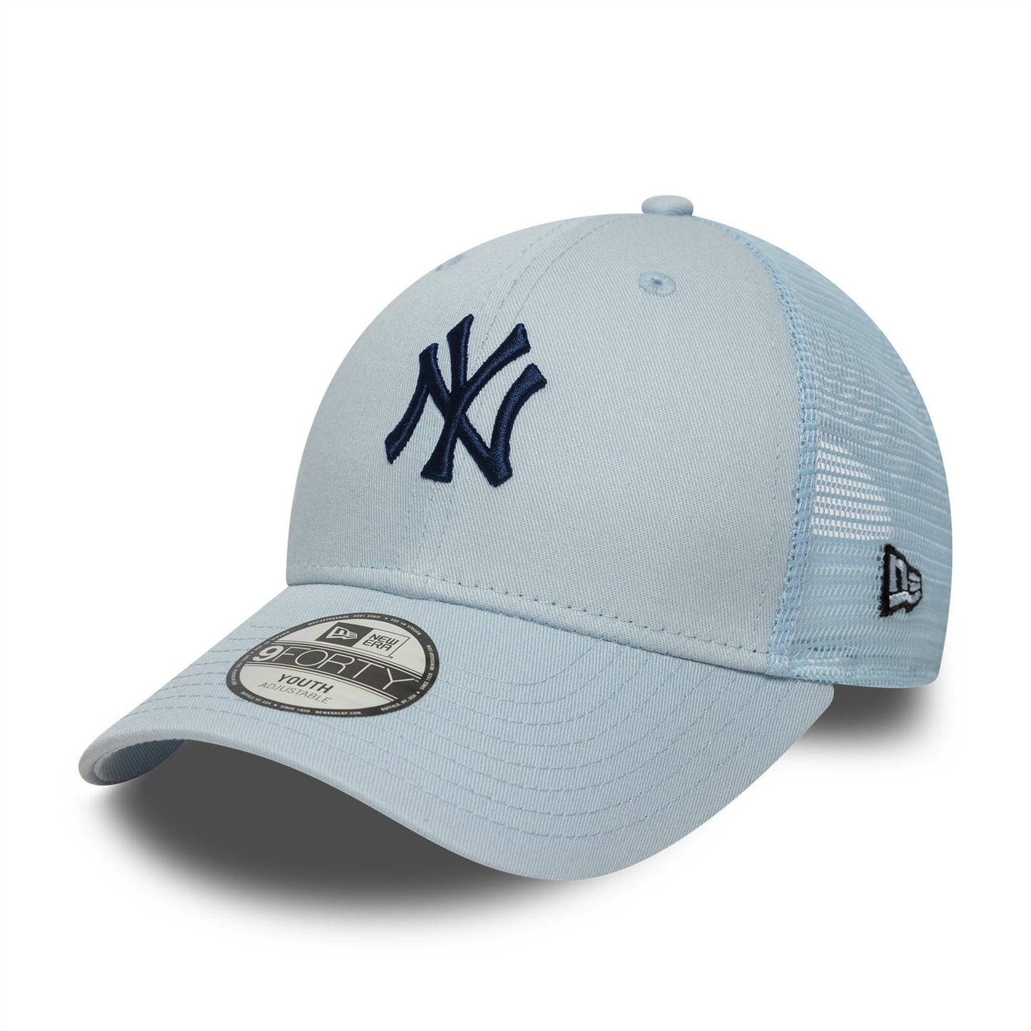 New York Yankees Youth MLB Homefield Blue 9FORTY Trucker Adjustable Cap