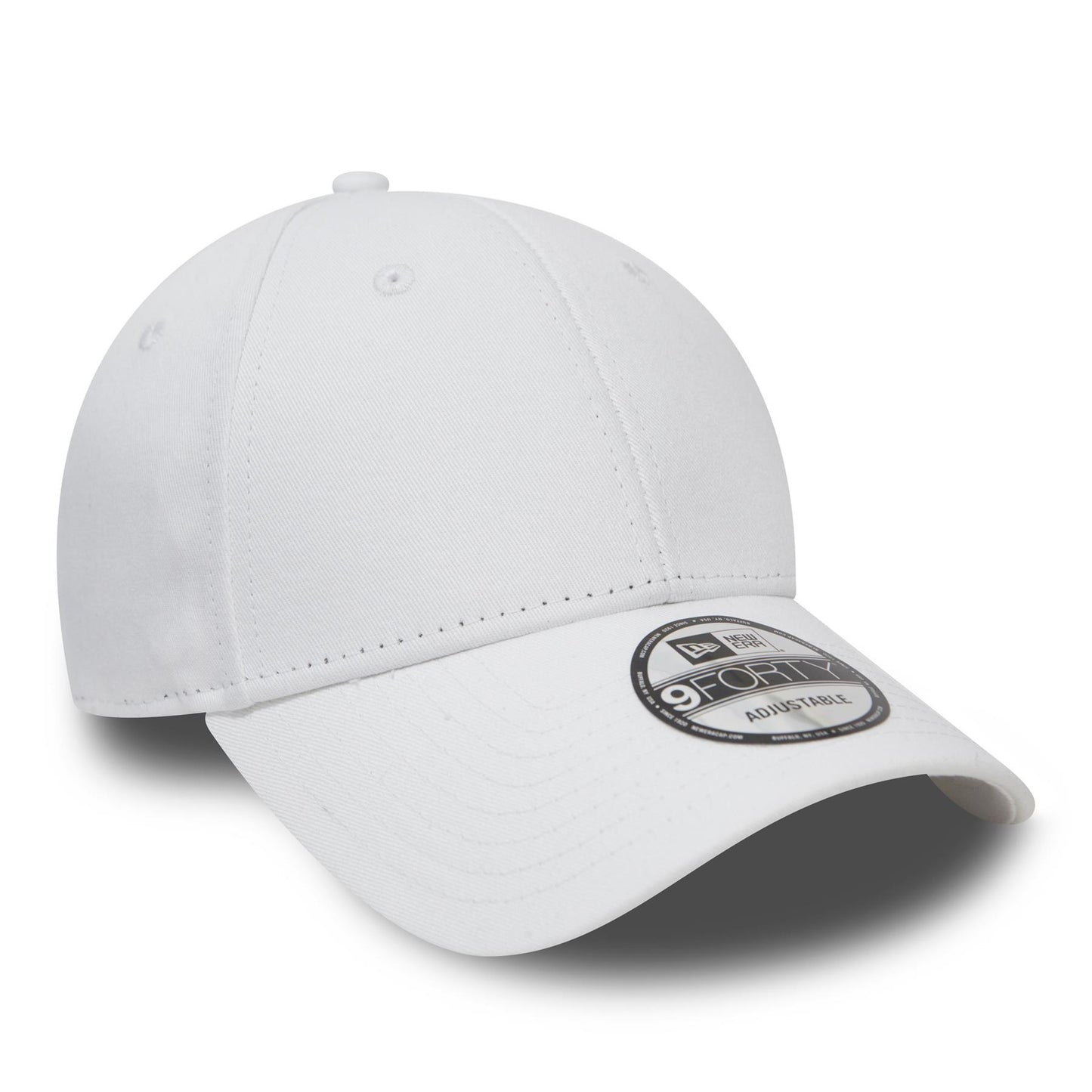 New Era Mens 9Forty Adjustable Curve Brim OSFA Cap ~ New Era White
