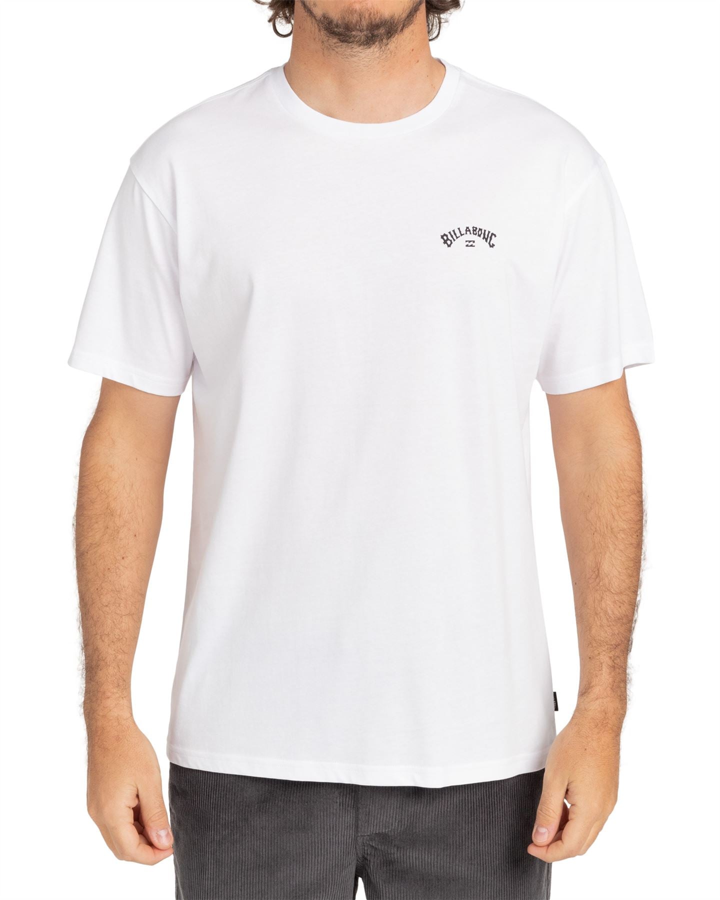 Billabong Men's Crew Neck T-Shirt ~ Arch Wave white