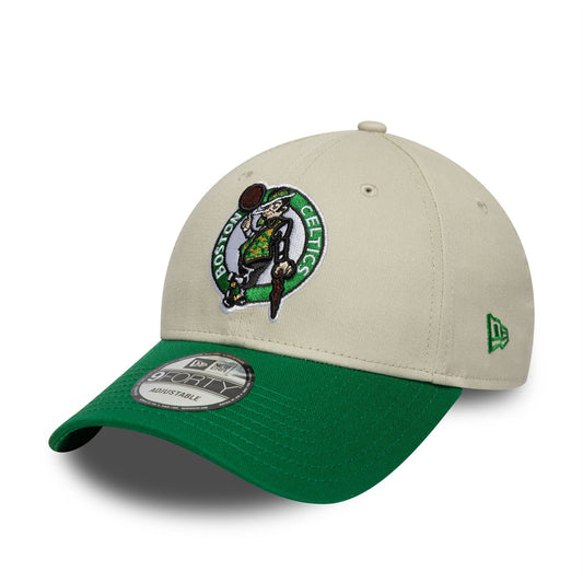 Boston Celtics NBA Contrast Patch Cream 9FORTY Adjustable Cap