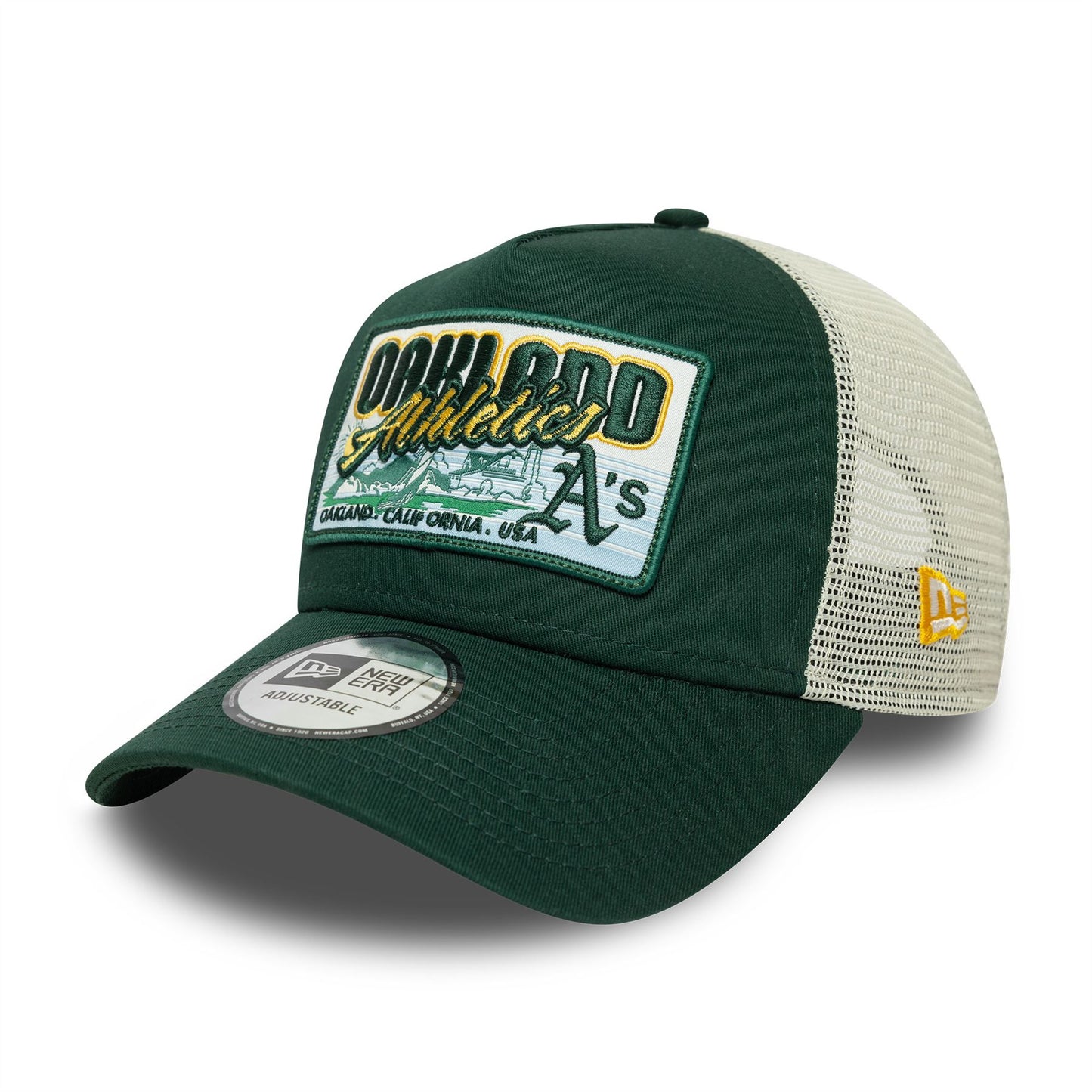 Oakland Athletics Patch Trucker Adjustable Navy Cap