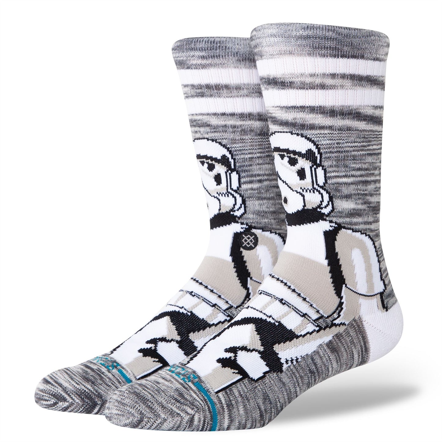 Storm Trooper White Crew Socks Stance Mens L