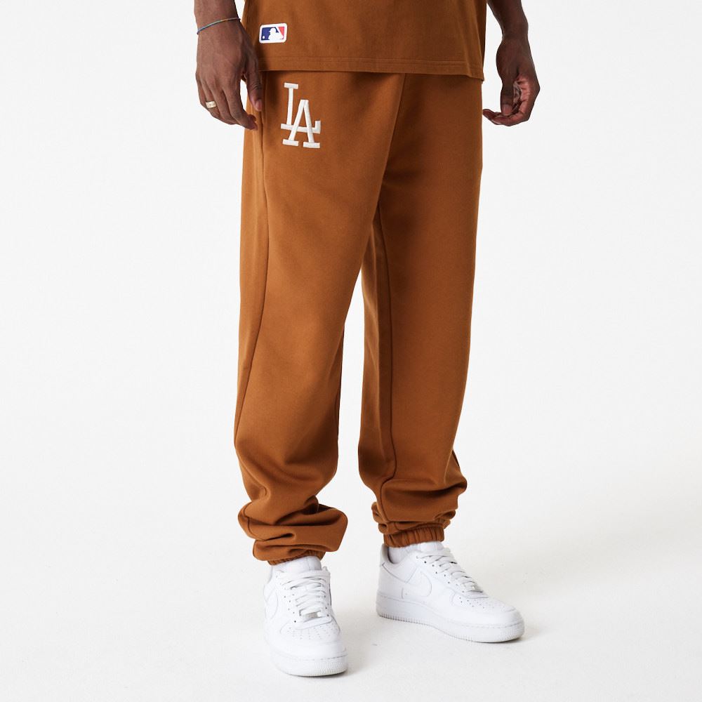 New Era Mens League Essential Jogger ~ LA Dodgers  brown