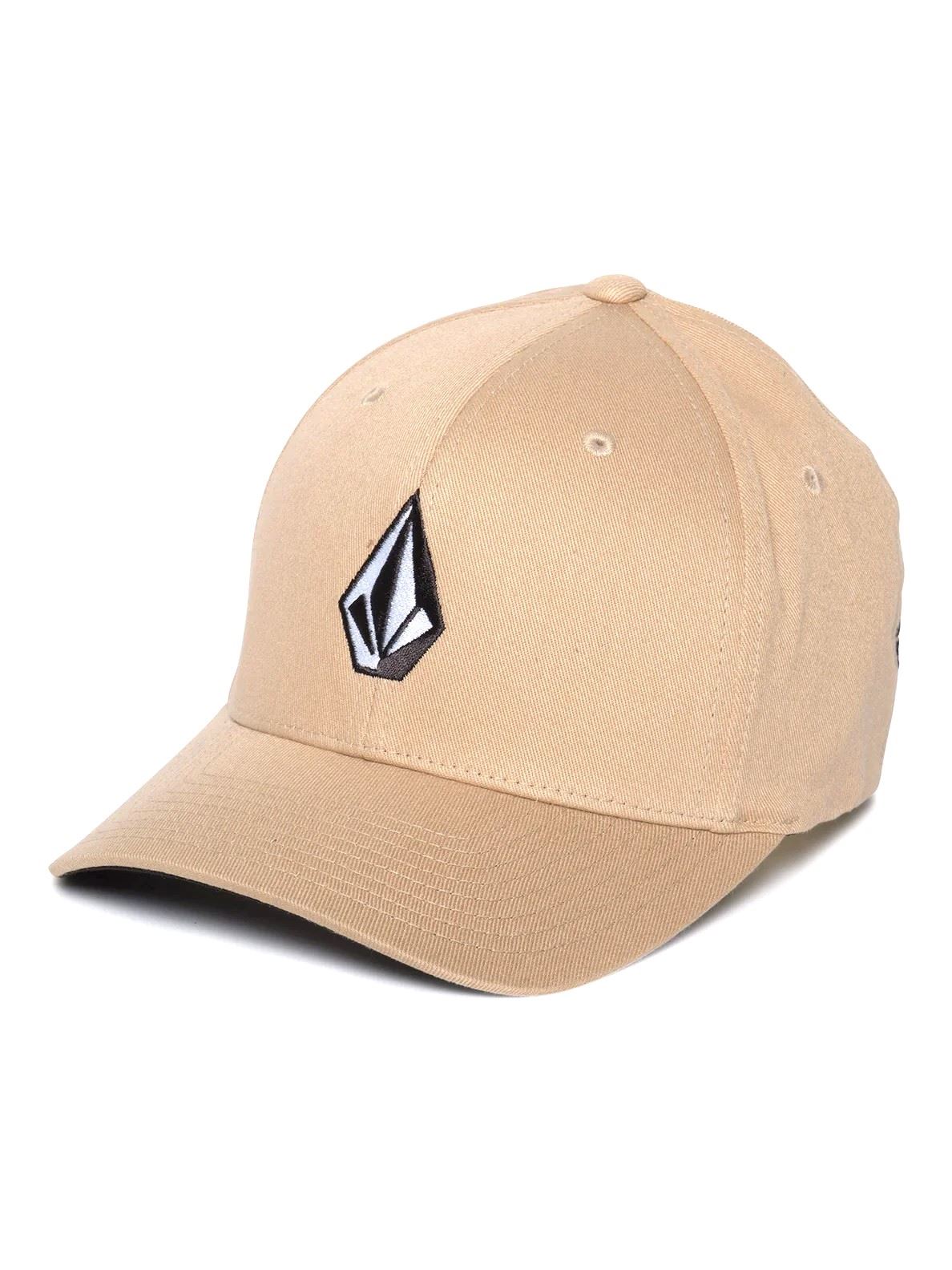 Volcom Mens 6 panel Flexfit Cap ~ Full Stone Flexfit khaki