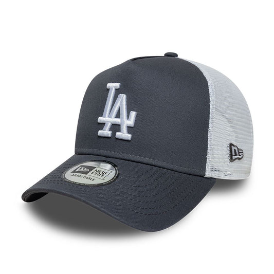 LA Dodgers League Essential Grey 9Forty A-Frame Trucker Cap