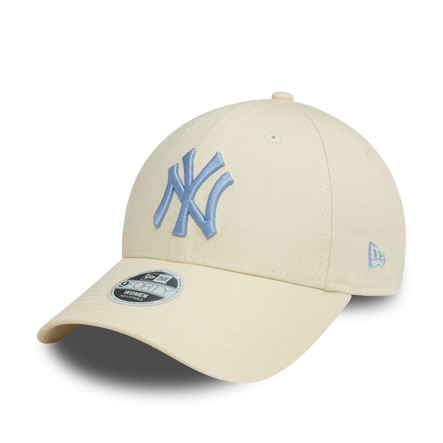 New York Yankees Womens League Essential Cream 9FORTY Adjustable Cap