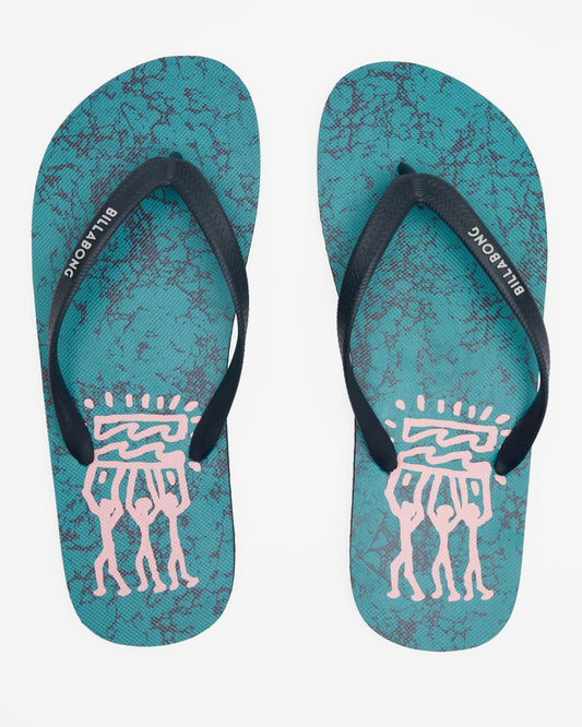 Billabong Sandals Mens Open Toe Tides Marine Blue